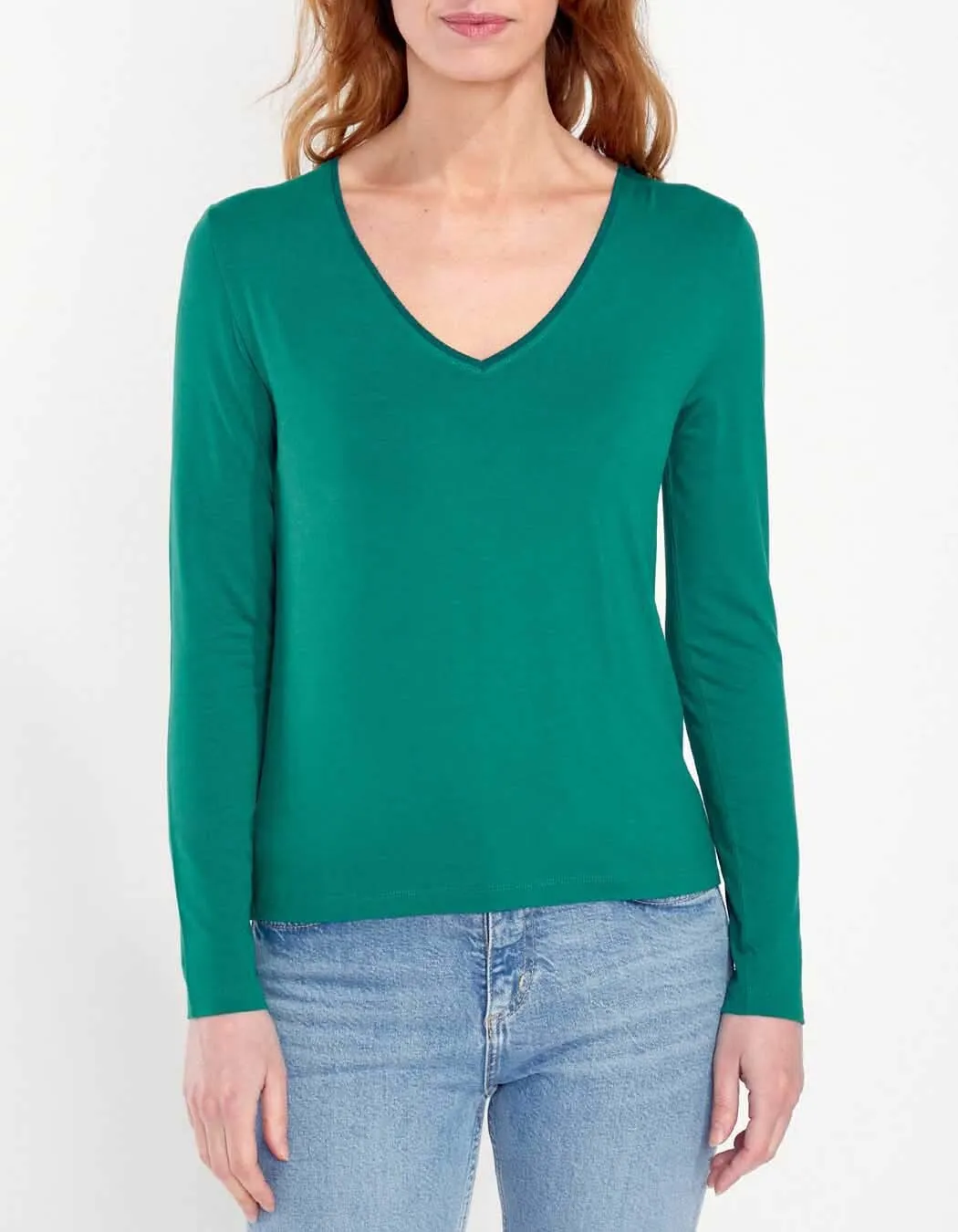 JAIPUR T-shirt fluide col V femme