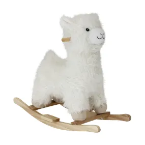 Jouet à bascule lama blanc