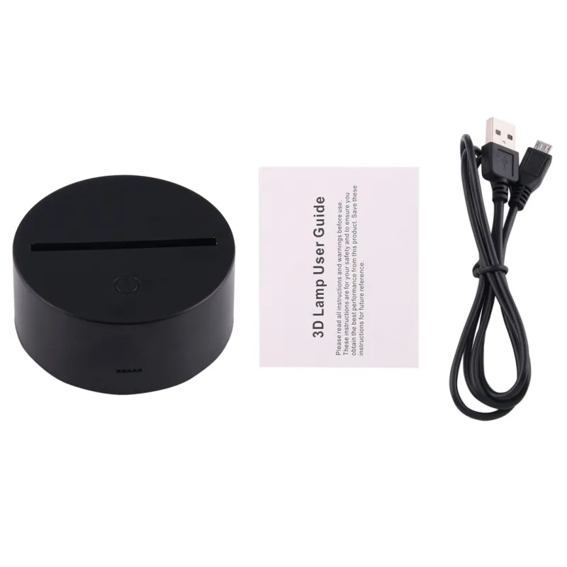 Lampe 3D Love 4 Coeur Décoration 7 Couleurs LED Tactile USB