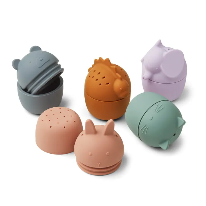 LIEWOOD - Gaby Jouets pour le bain, multi mix (set de 5)