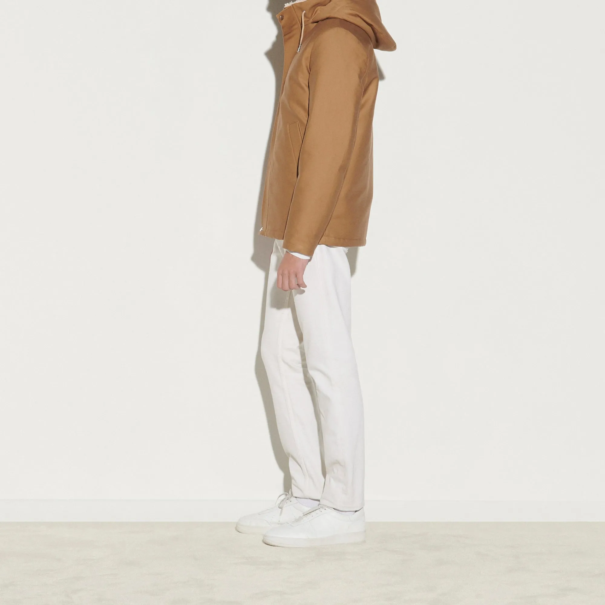 Manteau à capuche en coton
