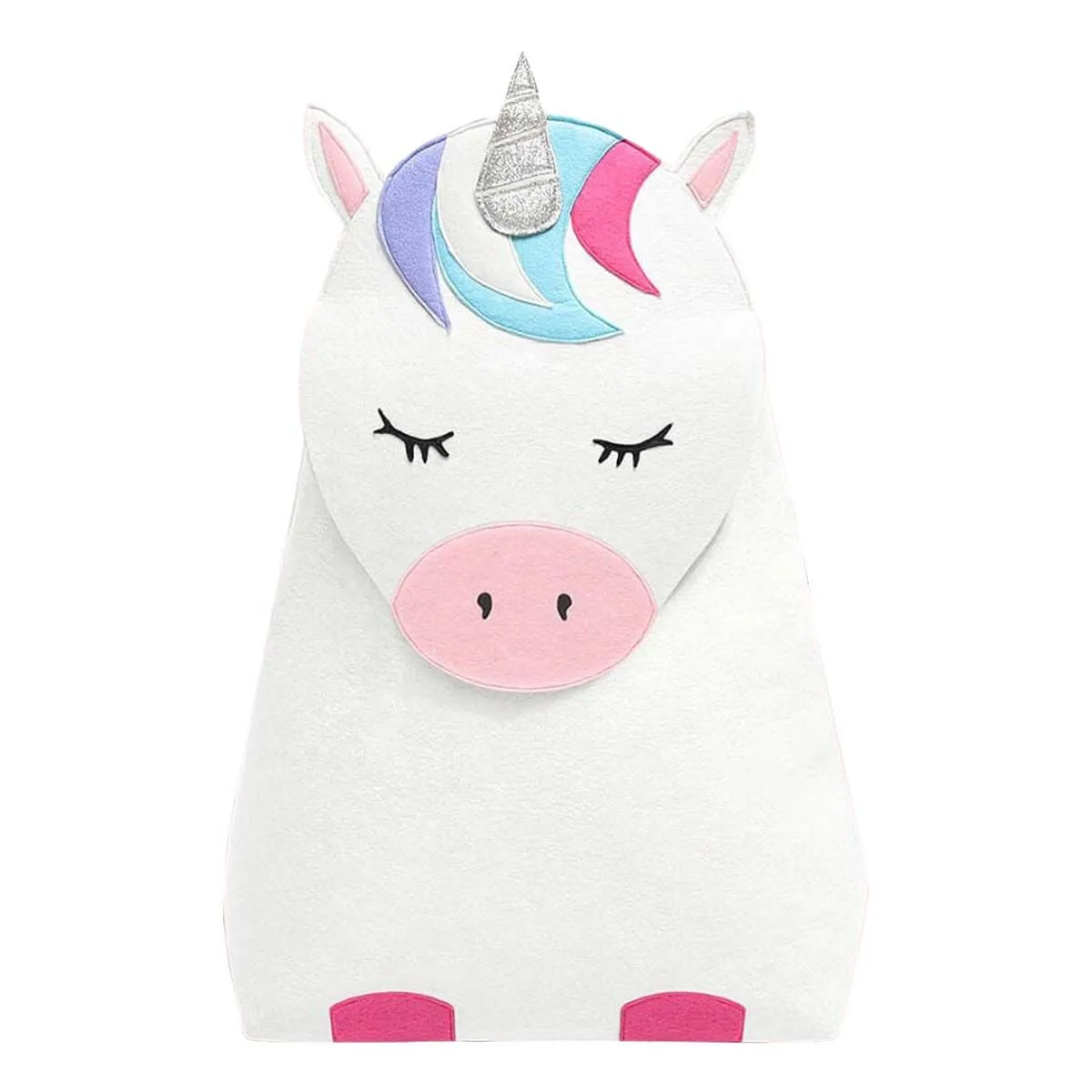 Panier à jouets en feutre - Licorne