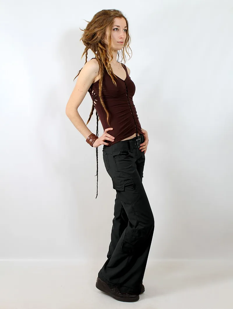 Pantalon cargo évasé 