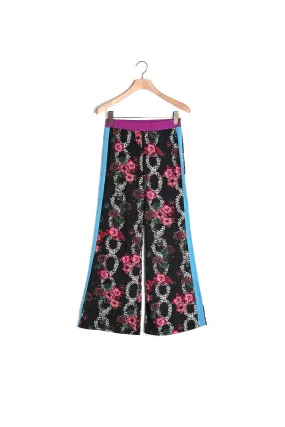 Pantalon fluide imprimé fleuri all over