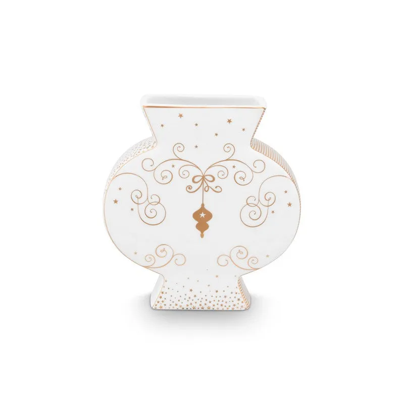 Vase plat Royal Winter White - 16,5cm Pip Studio 