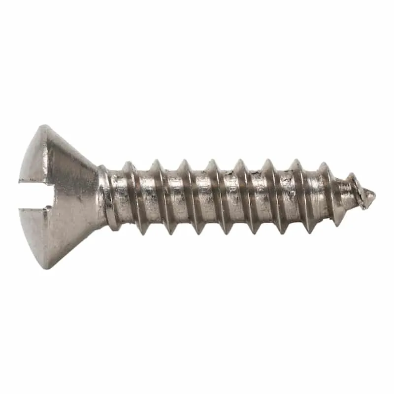 Vis à tôle à tête cylindrique bombée, forme C avec fente